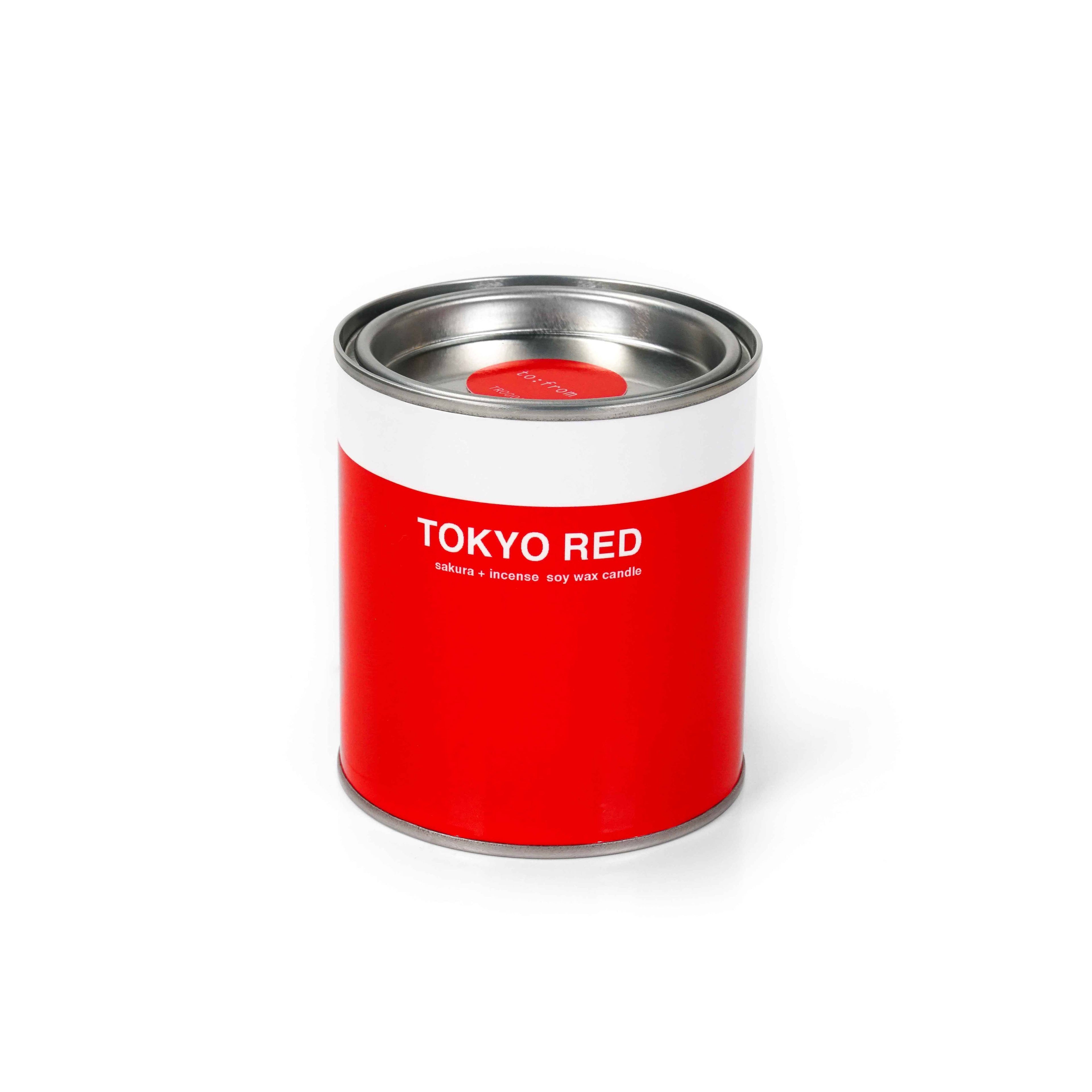 TOKYO RED CAN CANDLE (SAKURA + INCENSE)