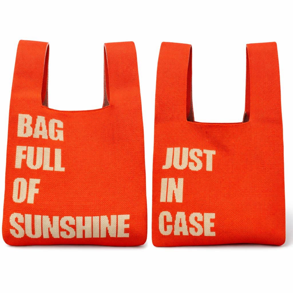 Bag Full of Sunshine Knitted Bag