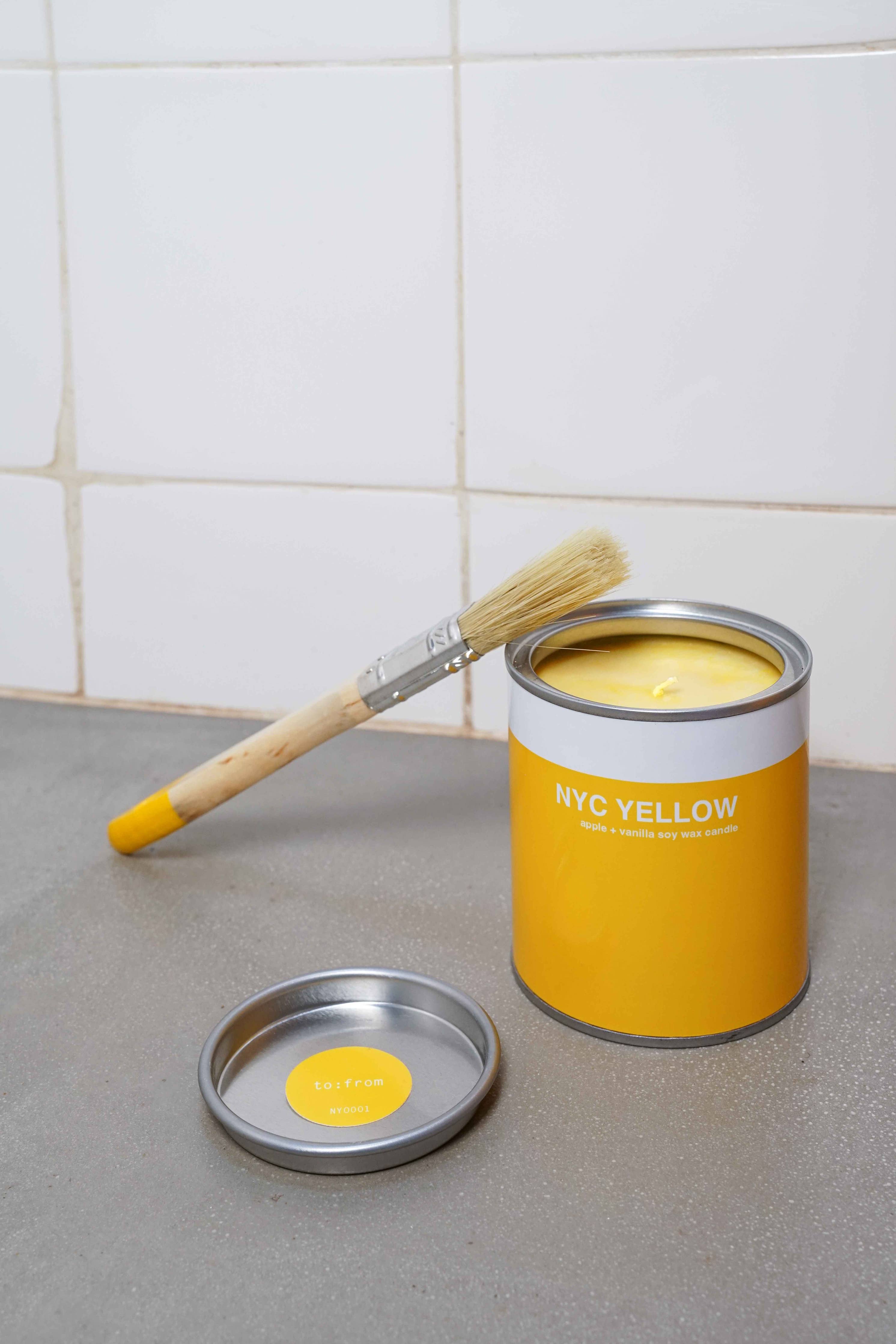 NEW YORK YELLOW CAN CANDLE (APPLE+VANILLA)