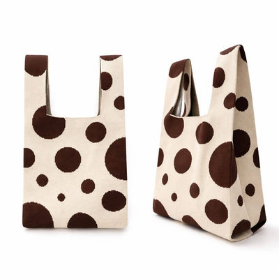 Café Dot Knitted Bag