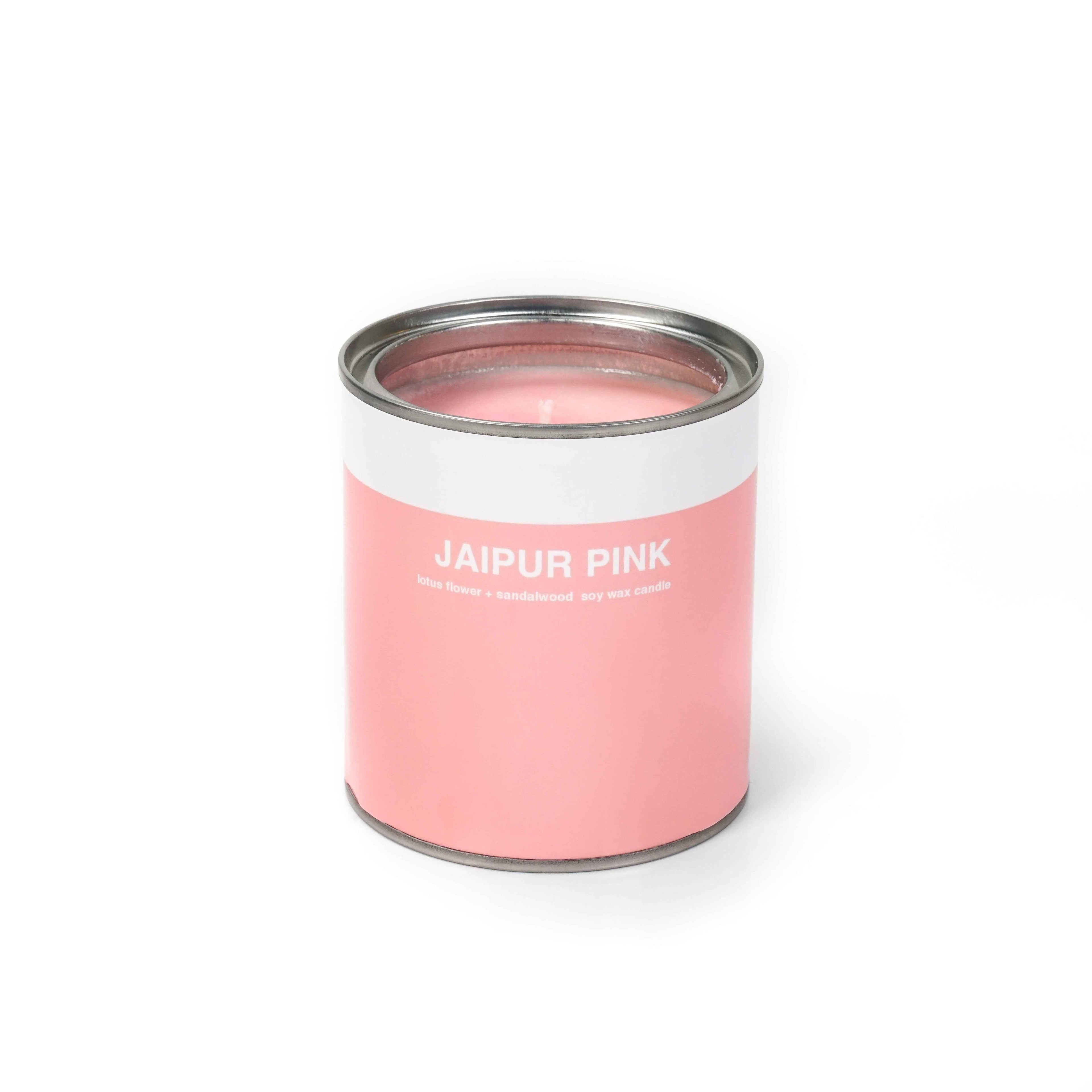 JAIPUR PINK CAN CANDLE (SANDALWOOD + LOTUS FLOWER)