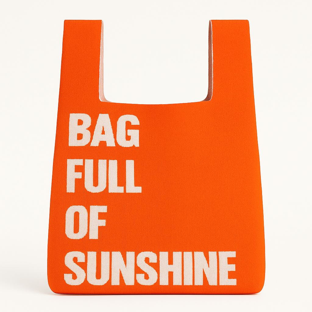 Bag Full of Sunshine Knitted Bag