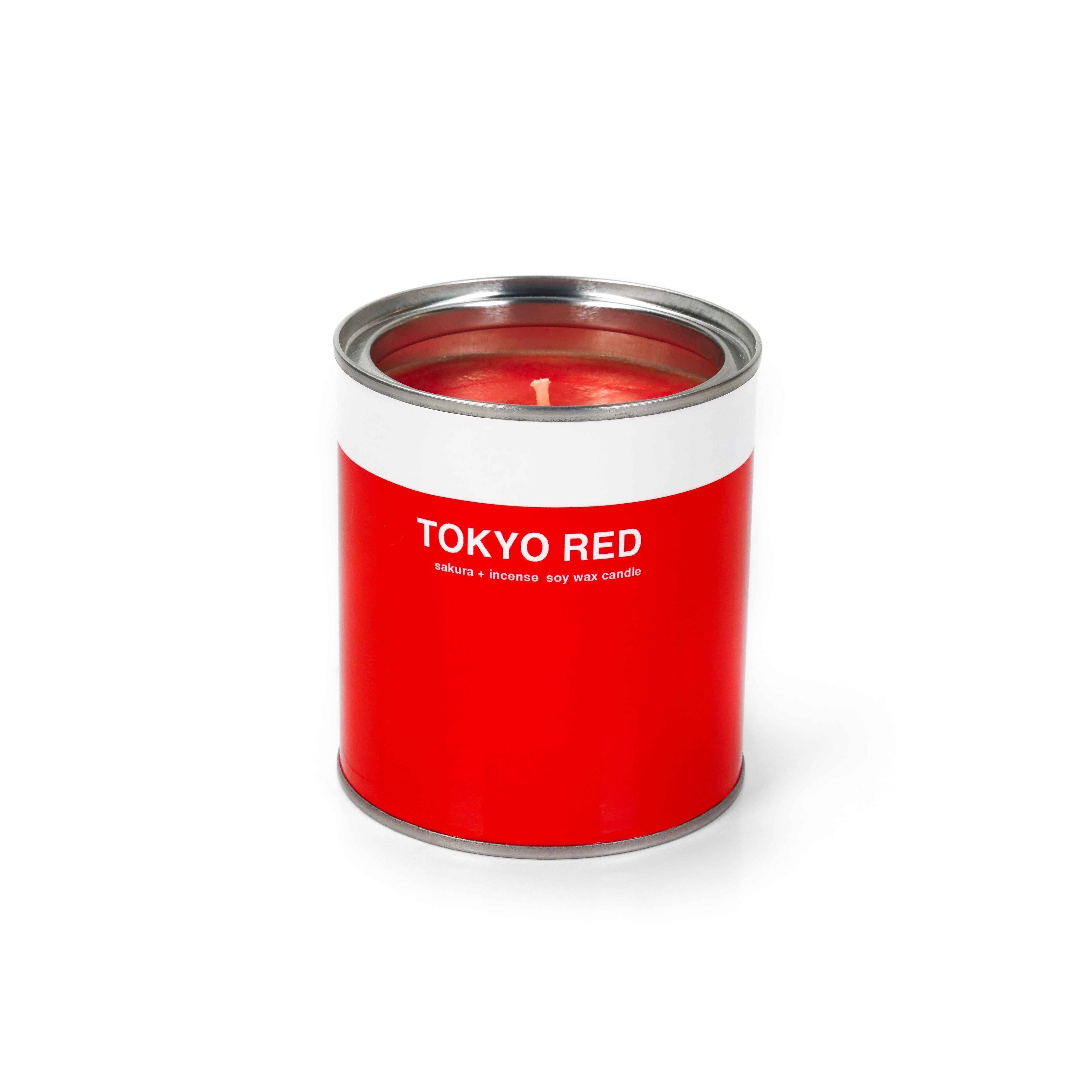 TOKYO RED CAN CANDLE (SAKURA + INCENSE)