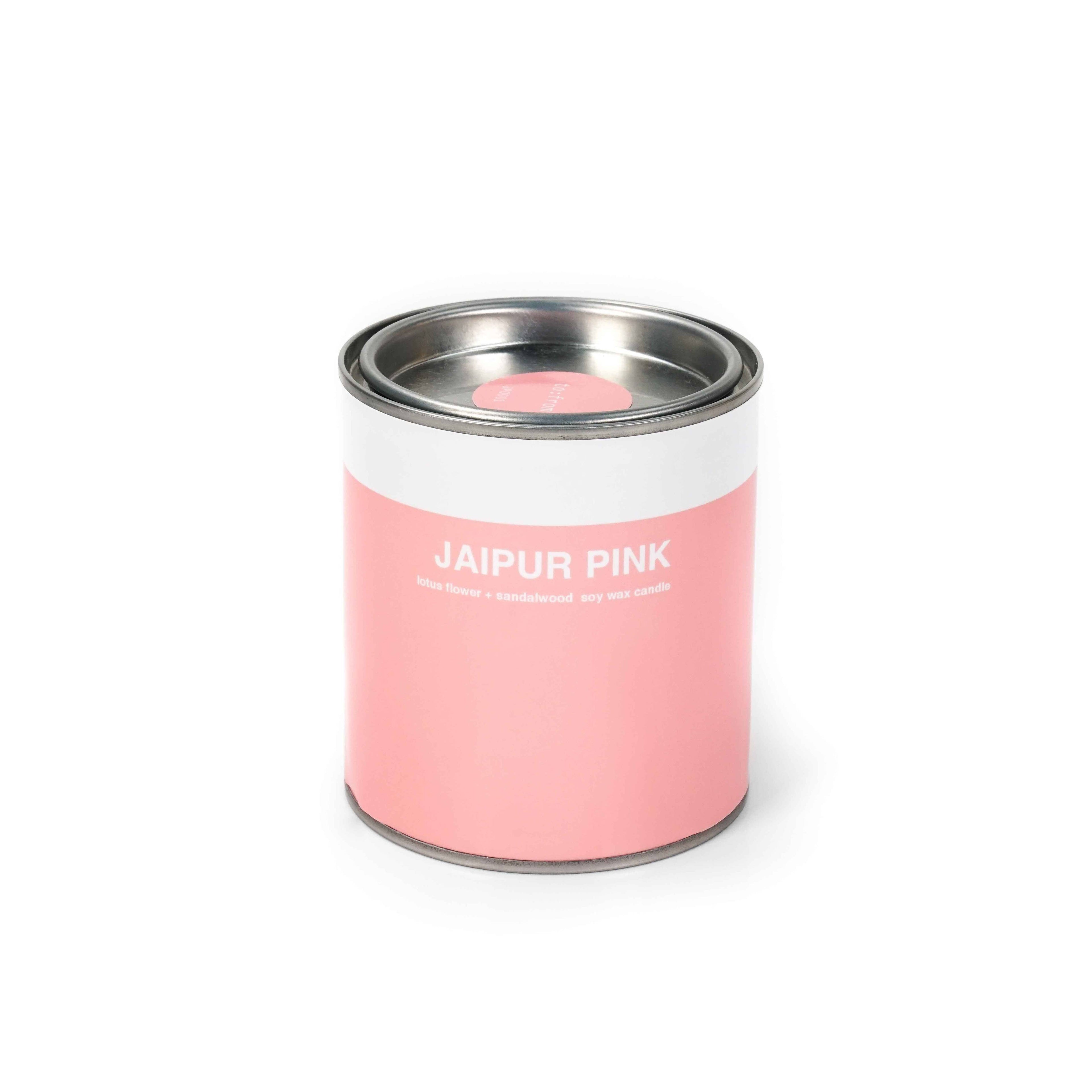 JAIPUR PINK CAN CANDLE (SANDALWOOD + LOTUS FLOWER)
